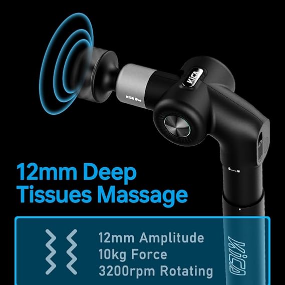 KICA Evo Massager featuring 12mm deep tissue massage with 12mm amplitude 10kg force and 3200rpm rotating speed Available at our ecommerce electronics store in India Perfect for tech enthusiasts and gadget lovers looking for innovative solutions