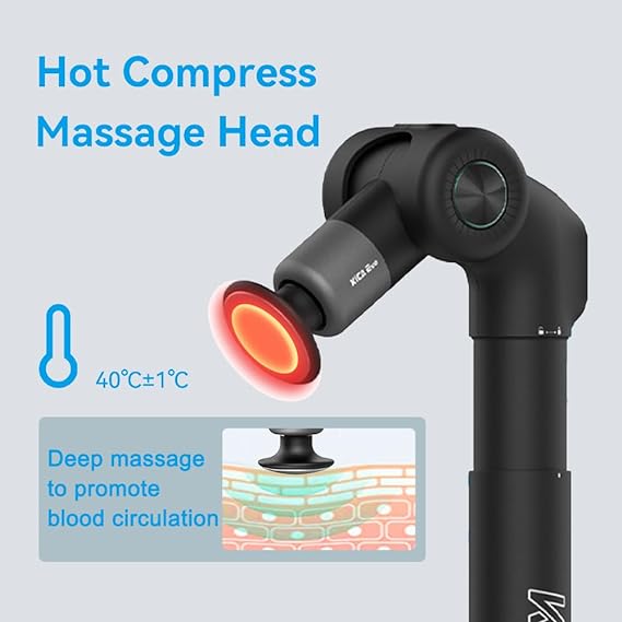 KICA Evo Massager with hot compress massage head for deep massage promoting blood circulation at 40°C±1°C Available at our ecommerce electronics store in India Perfect for tech enthusiasts and gadget lovers looking for innovative solutions