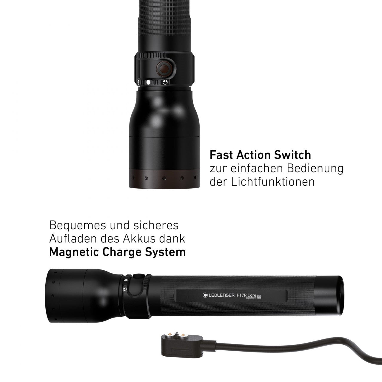 Ledlenser LED Flashlight Torch P17R CORE