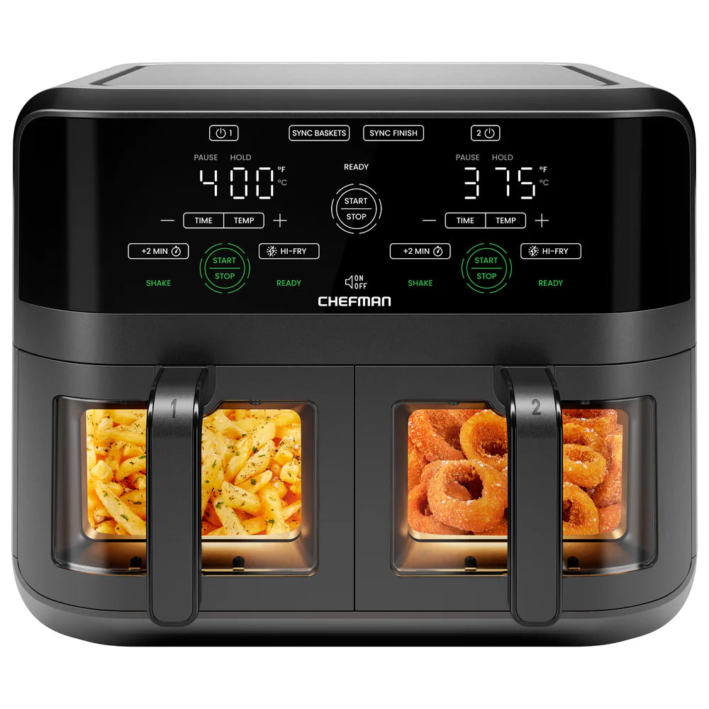 Chefman TurboFry Touch 6Qt Dual-Window Air Fryer