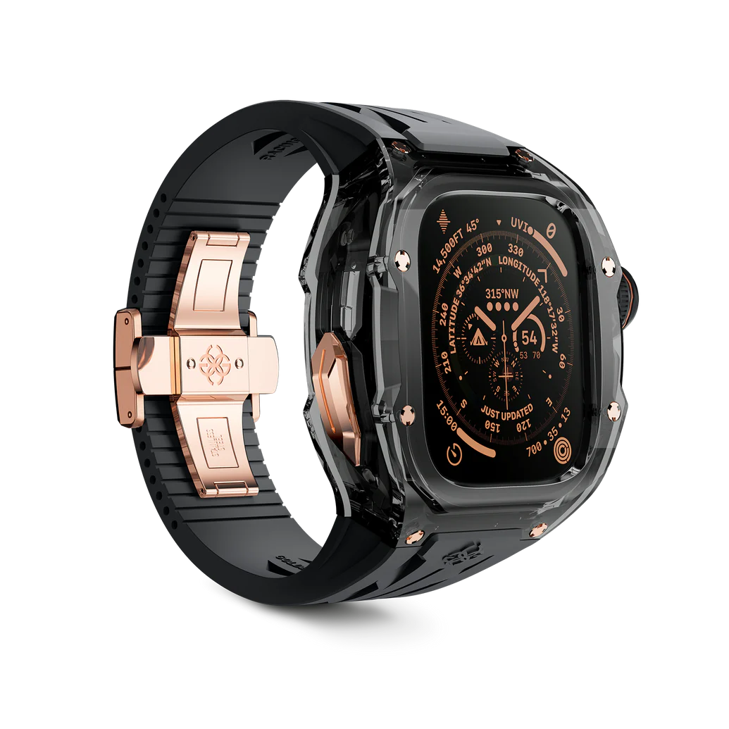 Golden Concept Apple Watch ULTRA 49MM Case RSTR - SMOKEY BLACK ROSE GOLD