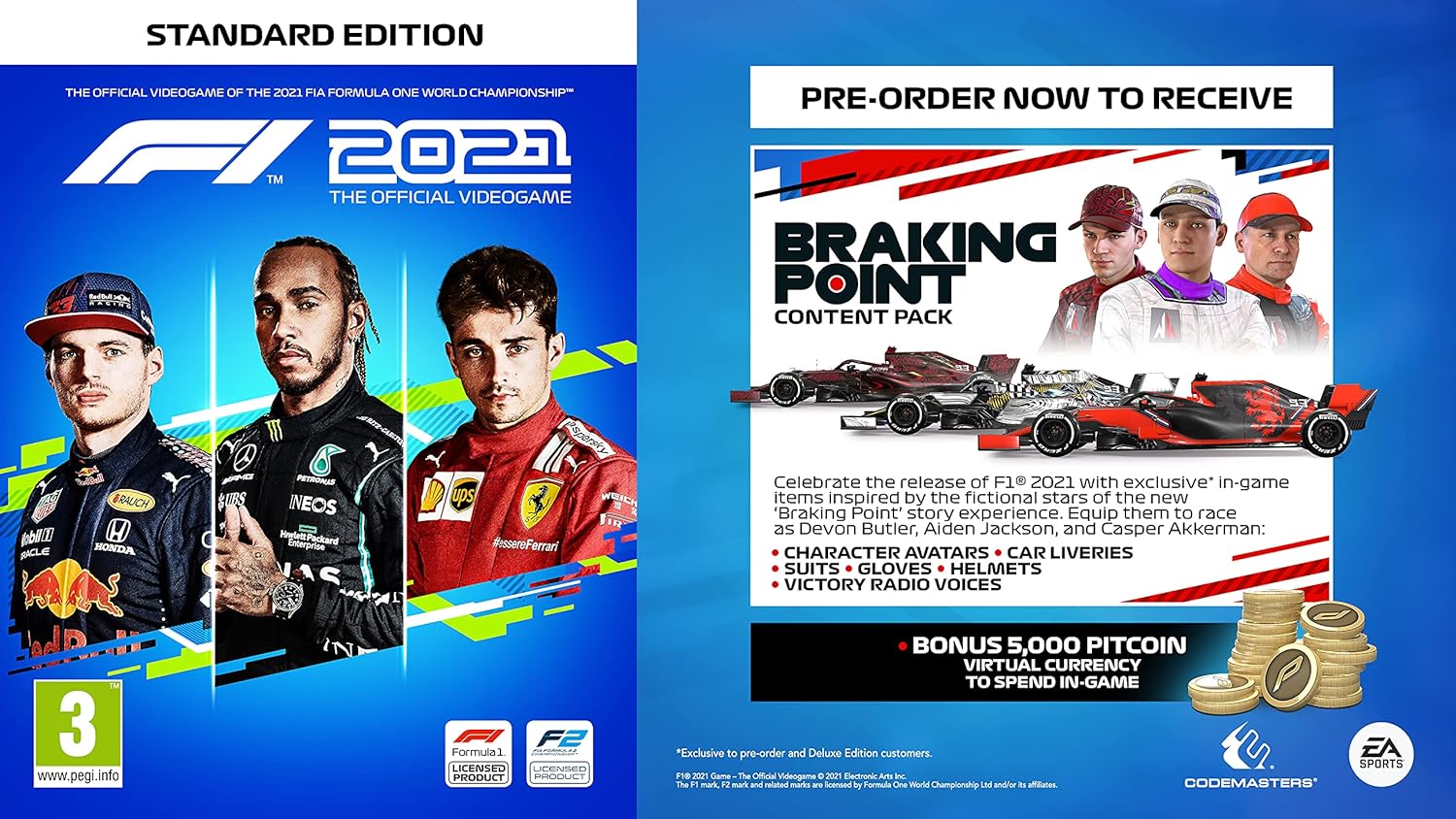 F1 2021 Game CD For PS5