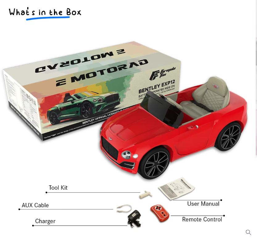 EMotorad Formula Fun BENTLEY EXP12 TOY CAR