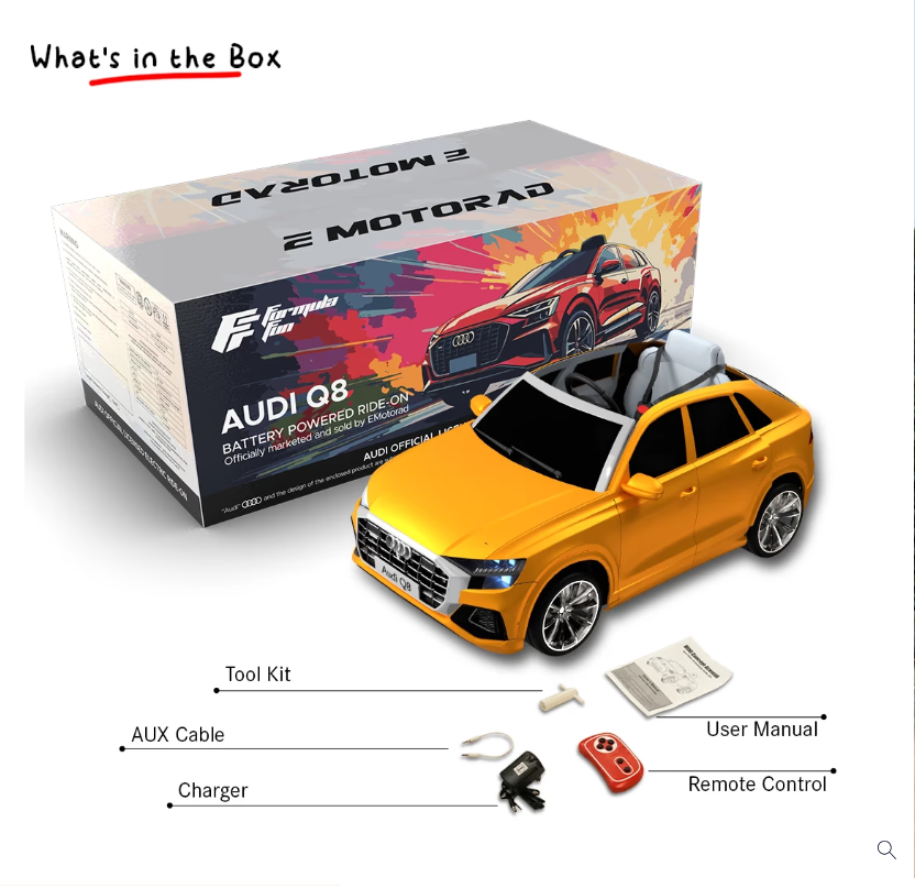 EMotorad Formula Fun AUDI Q8 Toy Car