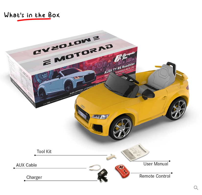 EMotorad Formula Fun AUDI TT RS Toy Car