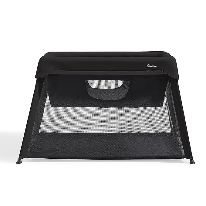 Silver Cross Silver Black Cross Slumber Travel Cot - Pacific