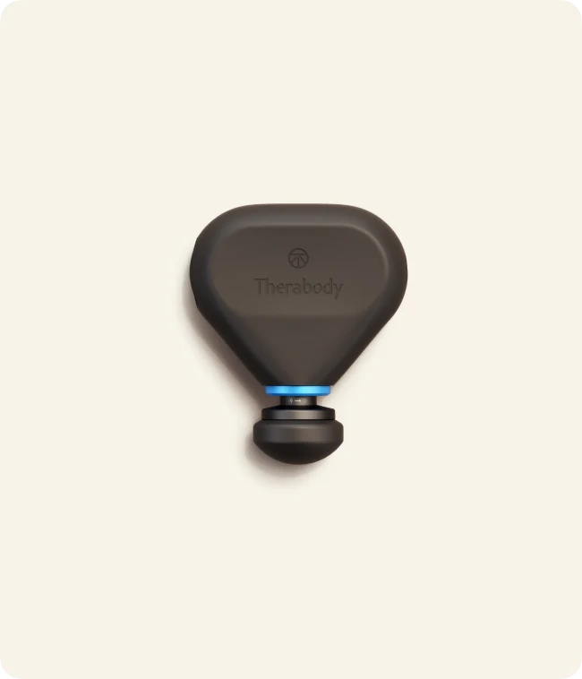 Therabody Theragun Mini Plus heated massage gun, compact black design