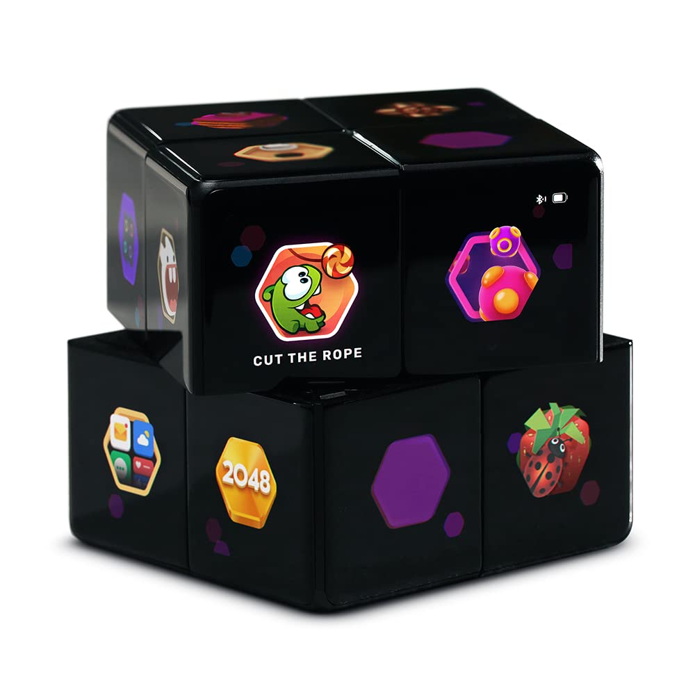 WOWCube Puzzle Gaming Console 40 Games and apps, STEM Certified Black Edition