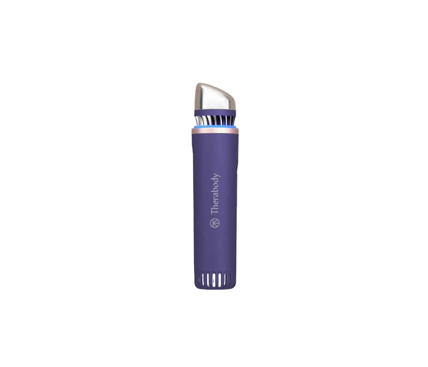 Indigo (blue) Therabody TheraFace Depuffing Wand with TIME Best Inventions 2025 and Allure Best of Beauty award badges