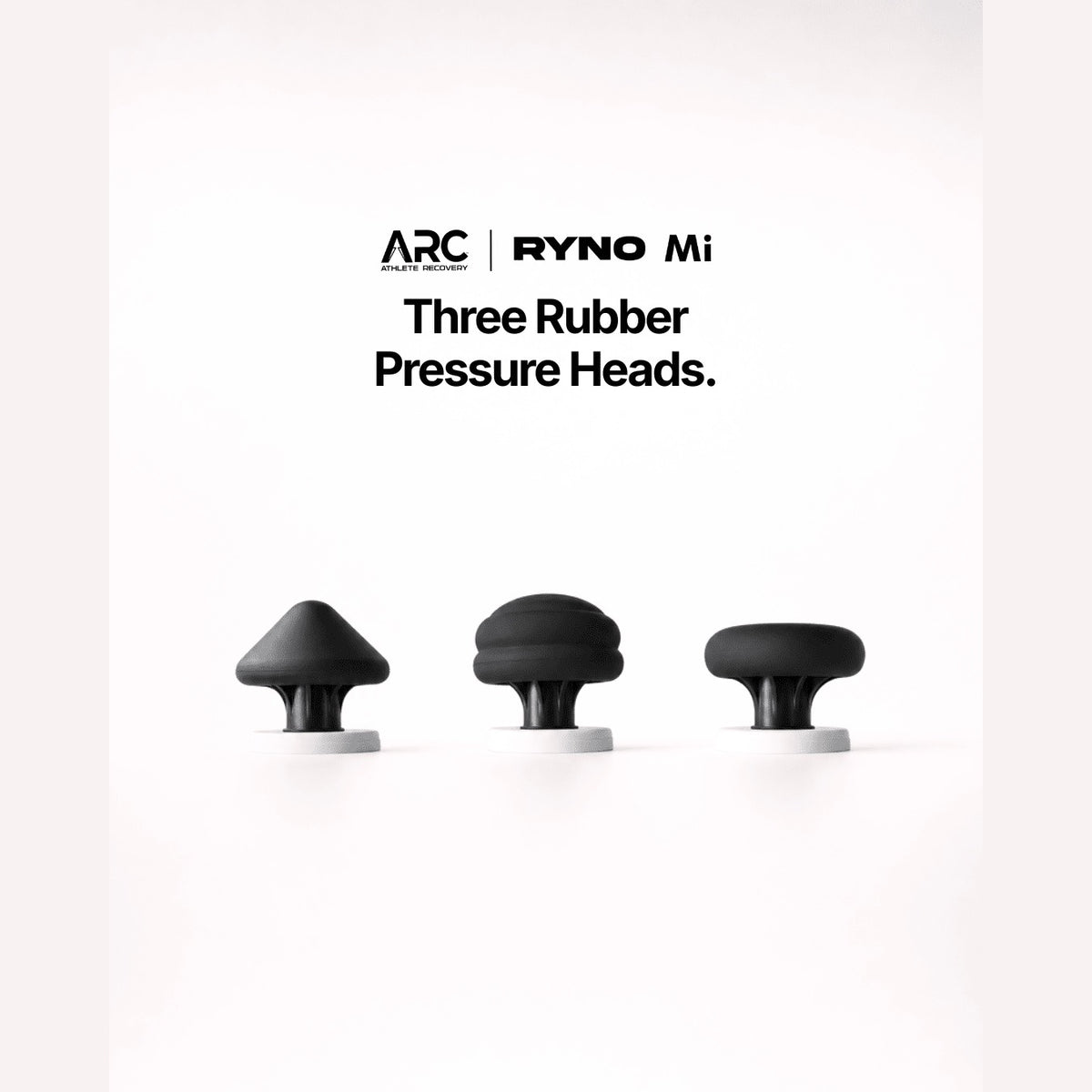 ARC Ryno Mi interchangeable rubber massage heads