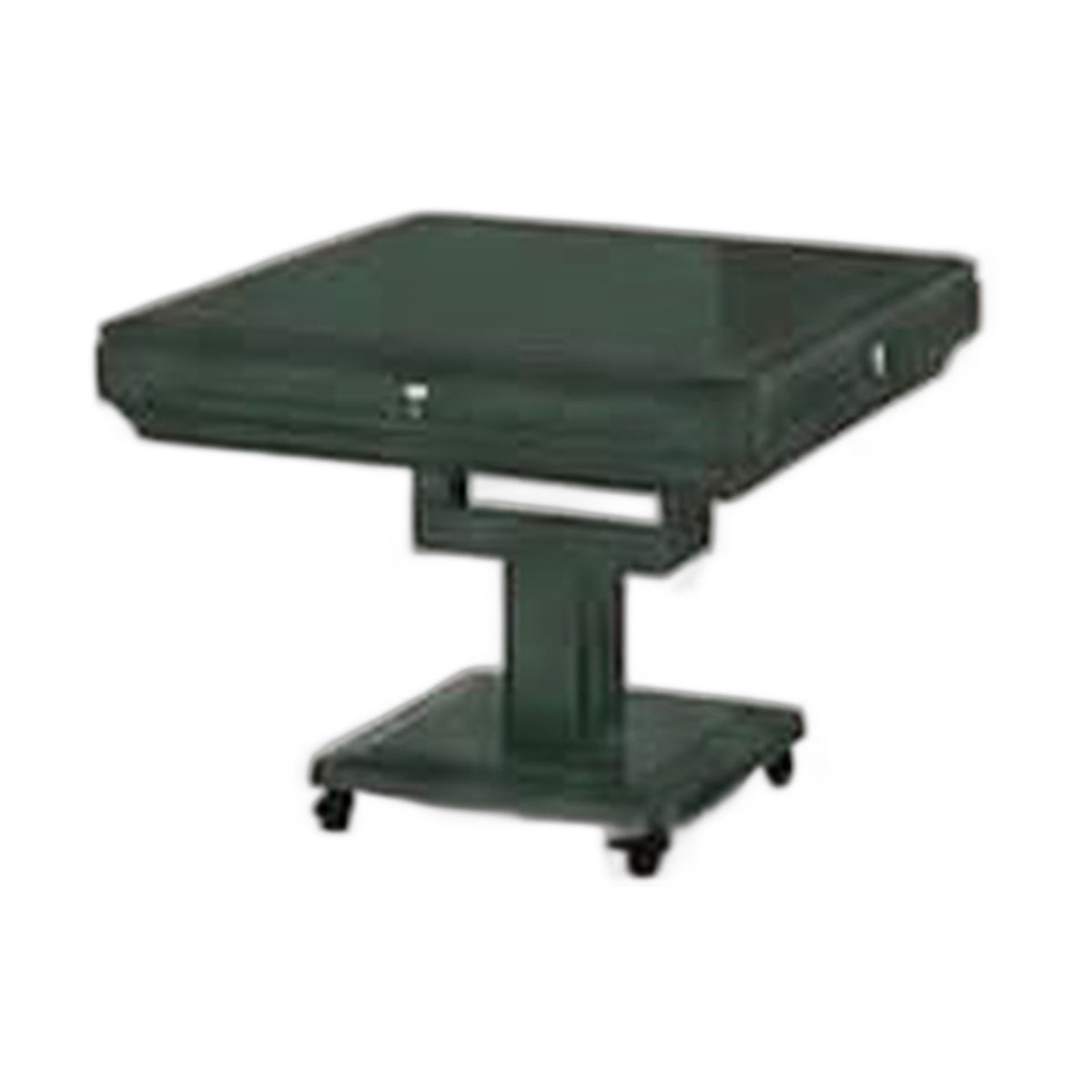 Automatic mahjong table in Stone Green finish with caster base
