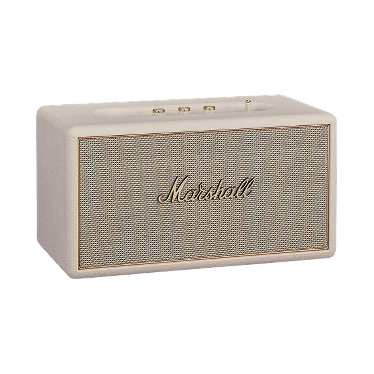 Marshall Stanmore IV Cream Bluetooth home speaker, front view on white background