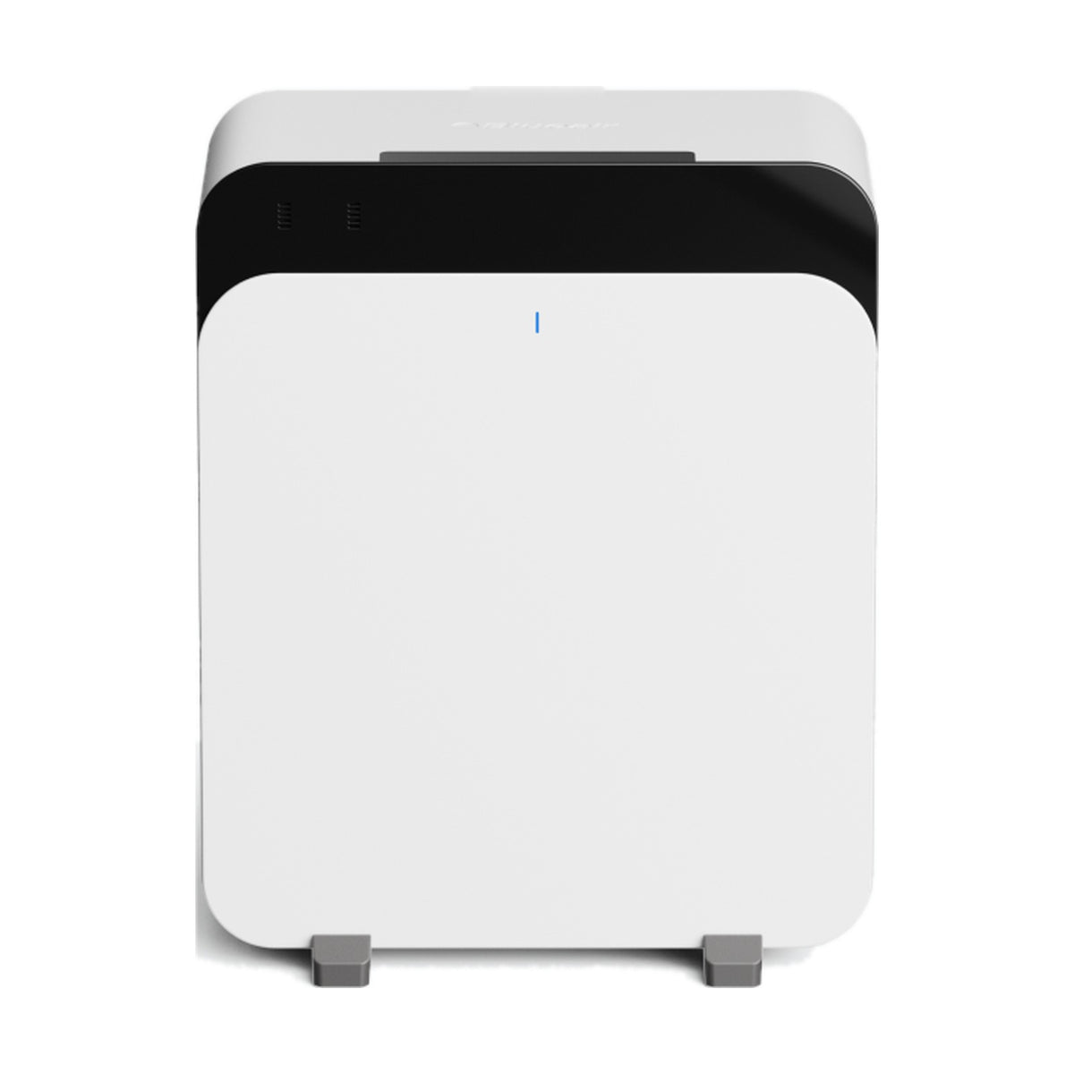 Blueair Classic Pro 7i air purifier front view, white steel body with HINS Pure light