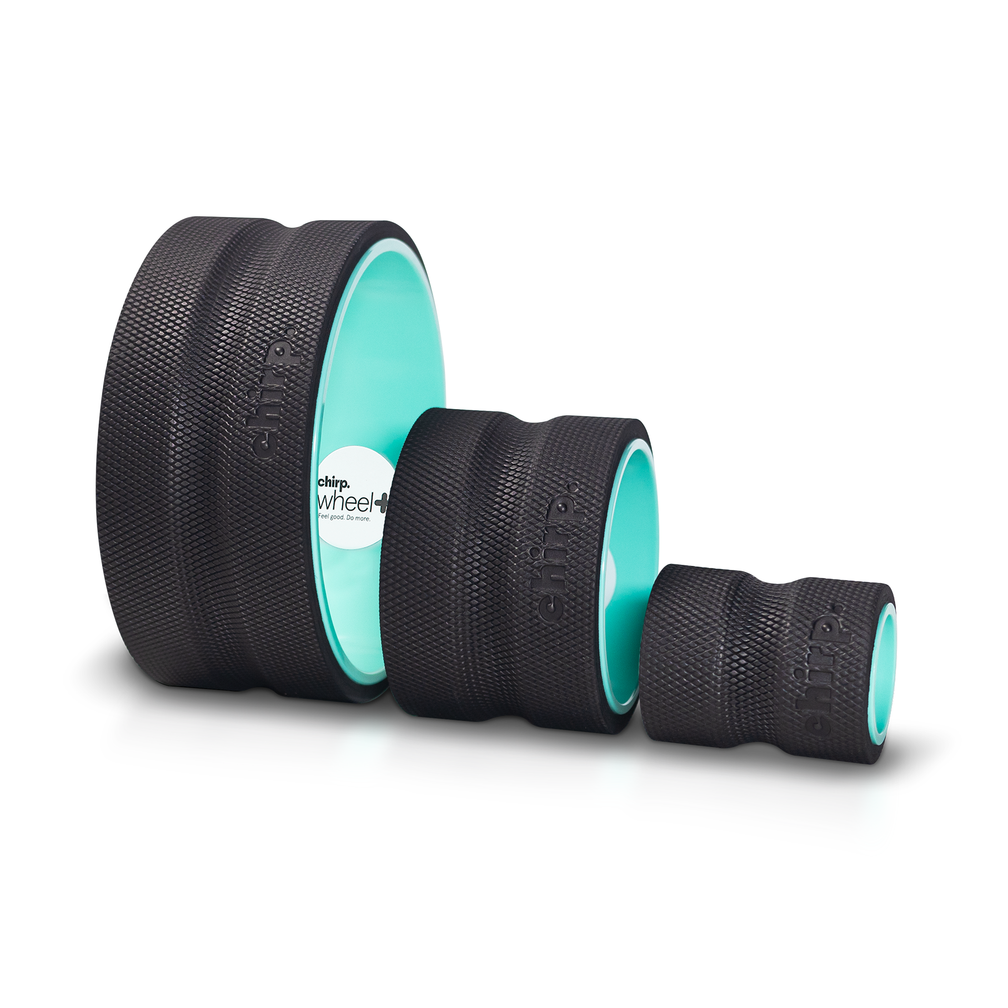 Chirp Wheel+ 3 Pack with 4 inch, 6 inch and 10 inch back massage wheels