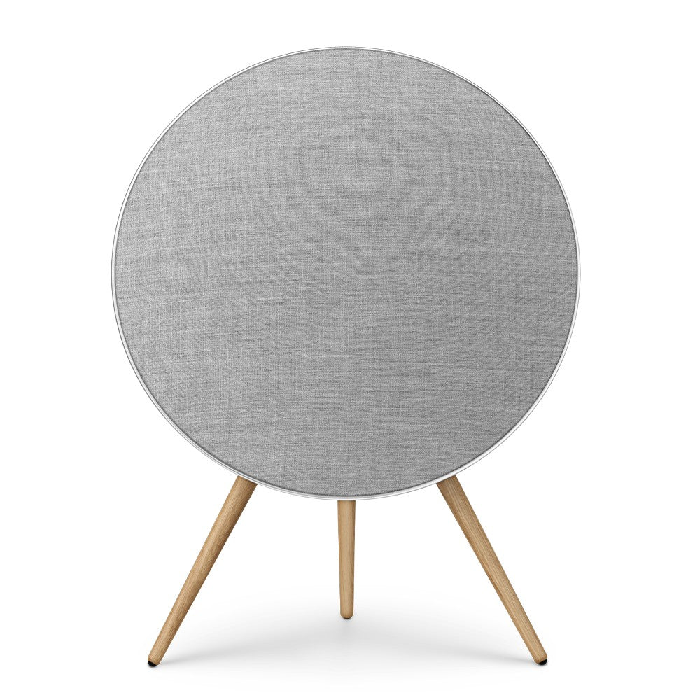 Bang & Olufsen Beosound A9 5th Gen in Natural Aluminium, front view without cover
