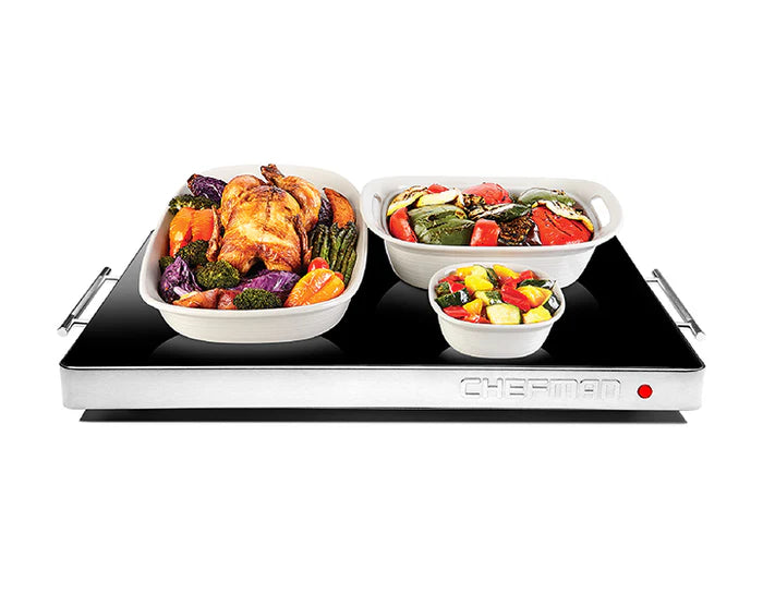 Chefman Family-Size Glass-Top Warming Tray