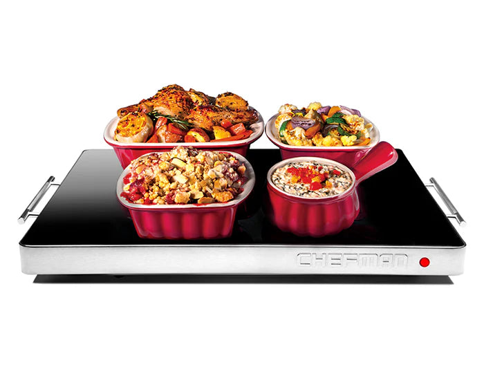 Chefman Family-Size Glass-Top Warming Tray