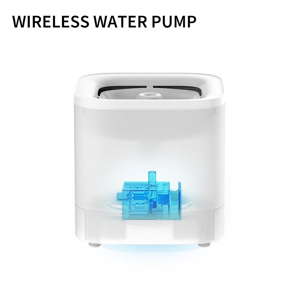 Transparent view of the PETKIT EverSweet Solo SE built-in wireless water pump