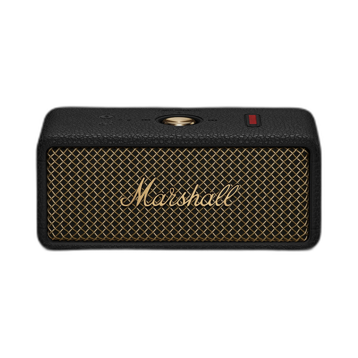 Marshall Emberton III portable Bluetooth speaker in Vintage Black, front view on white background