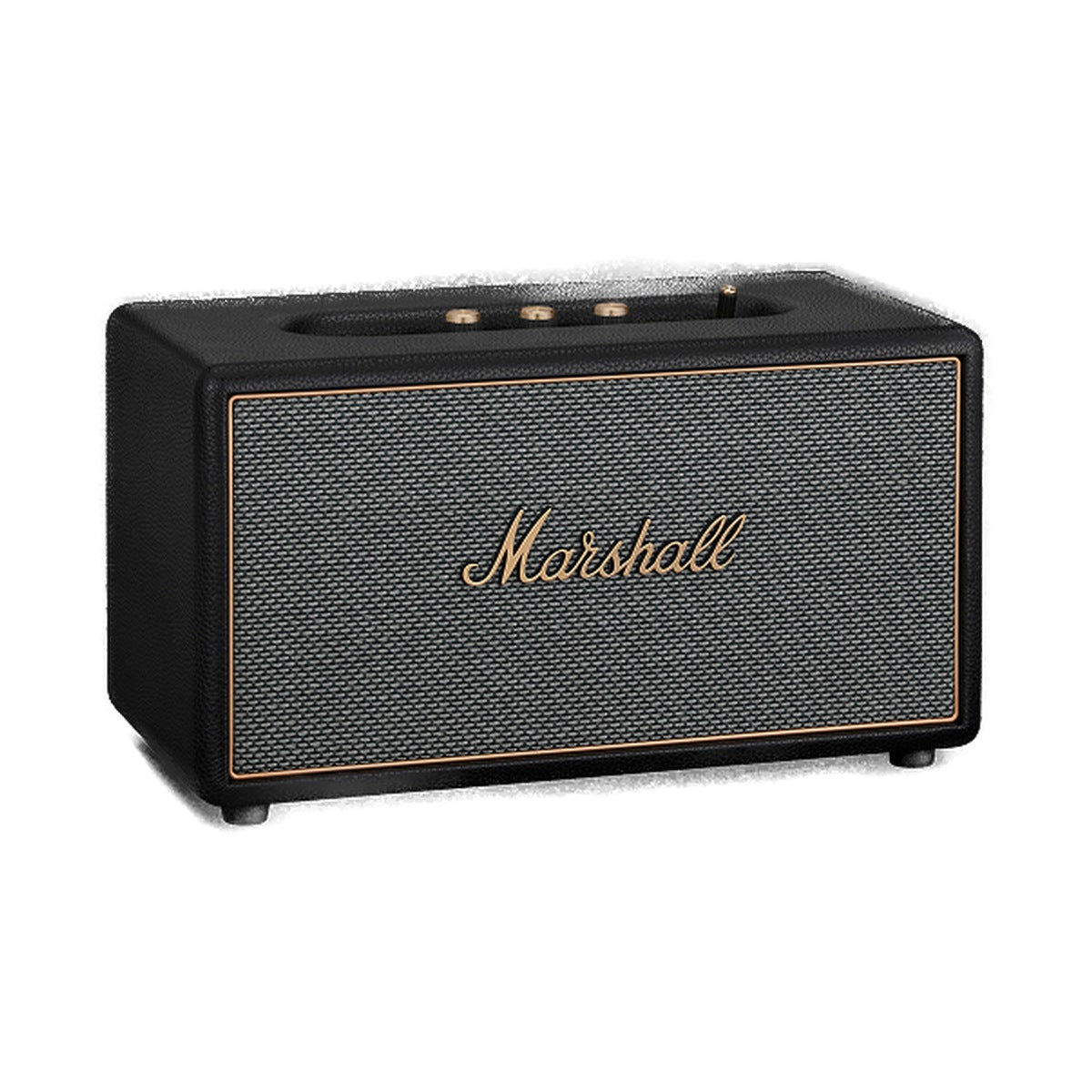 Marshall Stanmore IV Black Bluetooth home speaker, front view on white background