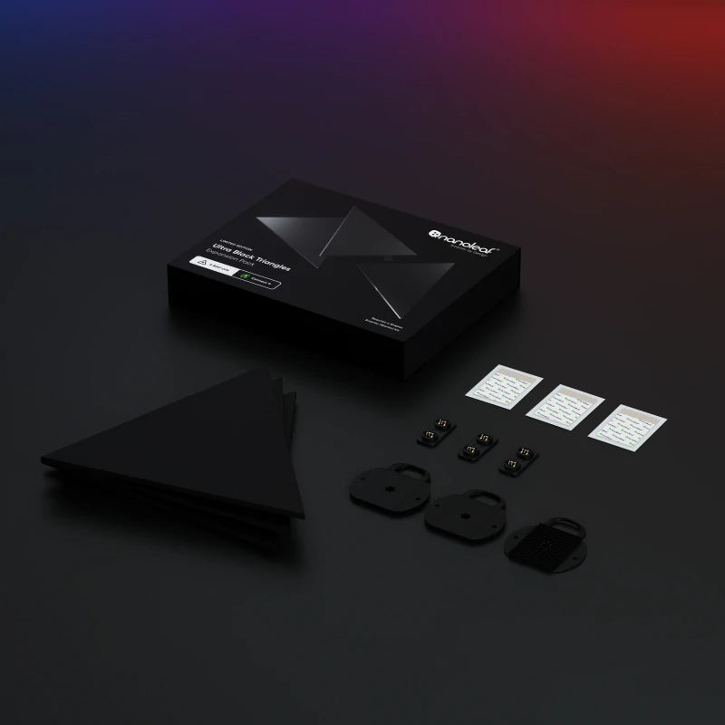 Nanoleaf Shapes Limited Edition Ultra Black Triangles Expansion Pack