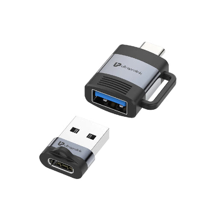 Ultraprolink C-Adapt Duo USB Type C USB-A Male-Female OTG Adapters