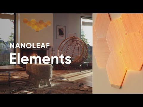 Nanoleaf Elements Hexagon Wood Look Starter Kit 7 Panels